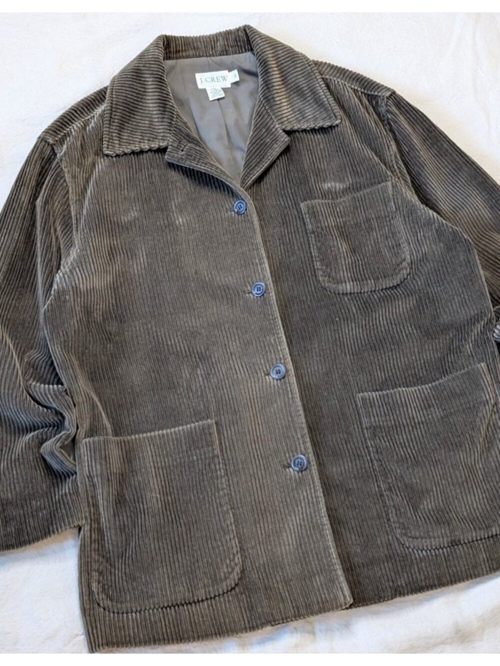J Crew Men's All Cotton Corudory Chore Shacket Blazer Preppy Academia Medium